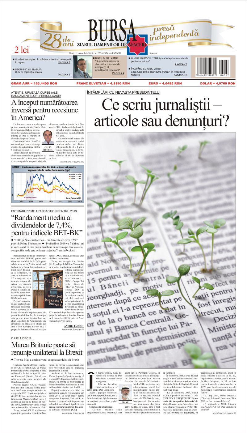 Ediţia din 11.12.2018