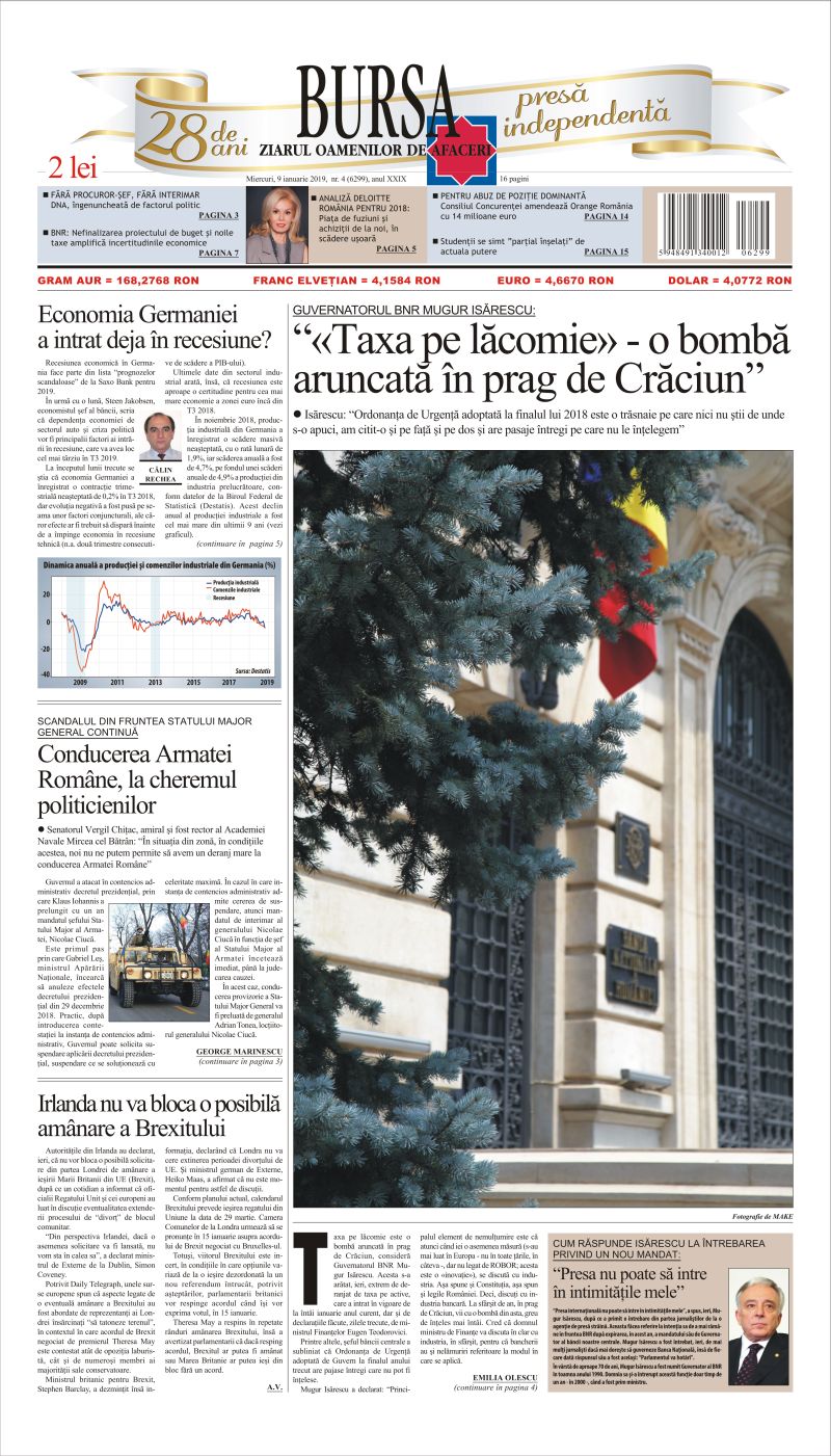 Ediţia din 09.01.2019