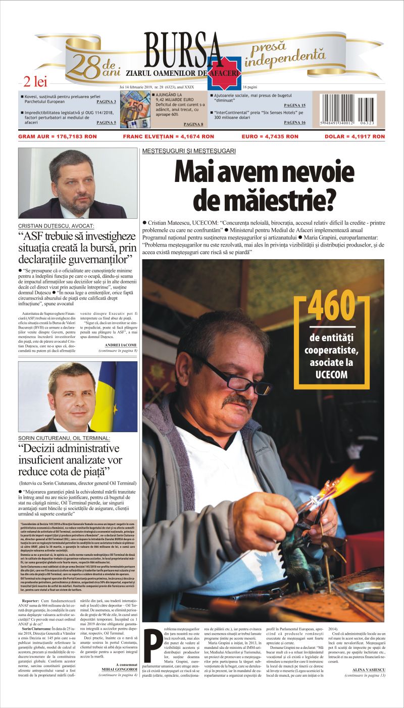 Ediţia din 01.05.2025