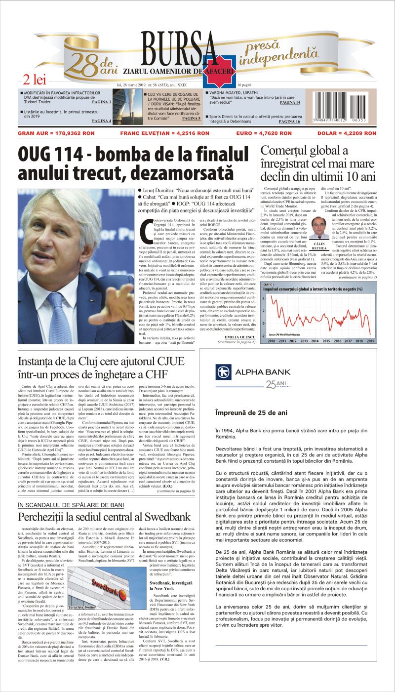Ediţia din 01.05.2025