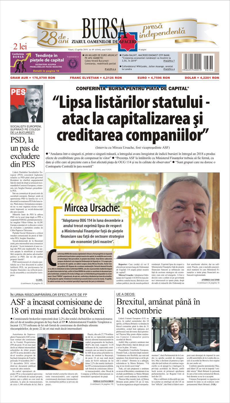 Ediţia din 01.05.2025