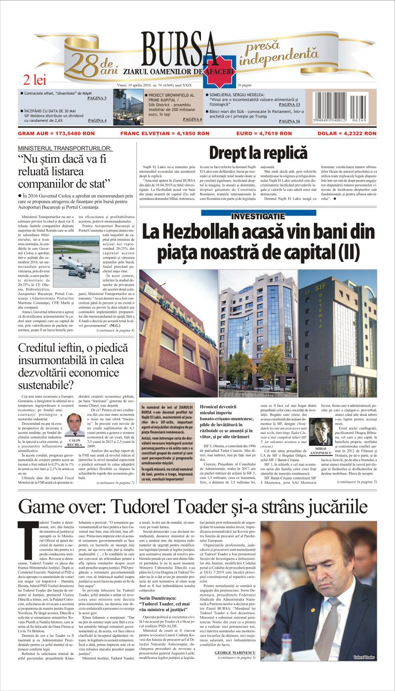 Ediţia din 01.05.2025