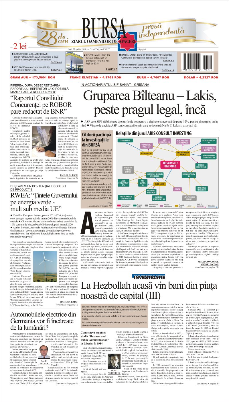 Ediţia din 22.04.2019