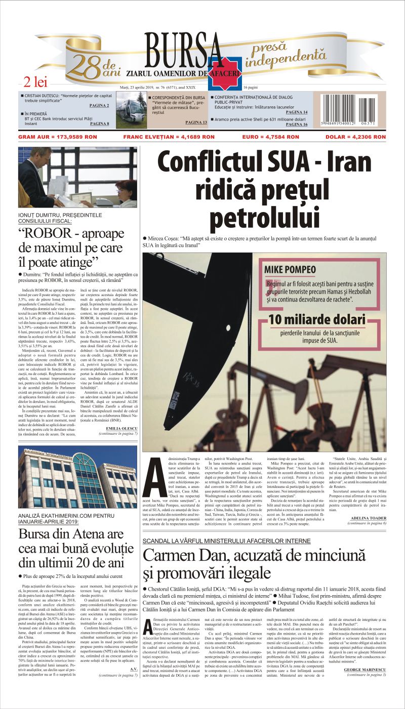Ediţia din 01.05.2025