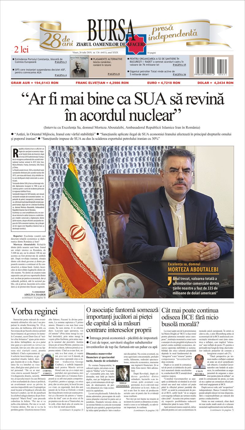Ediţia din 01.05.2025