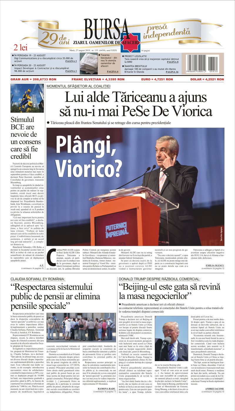 Ediţia din 27.08.2019