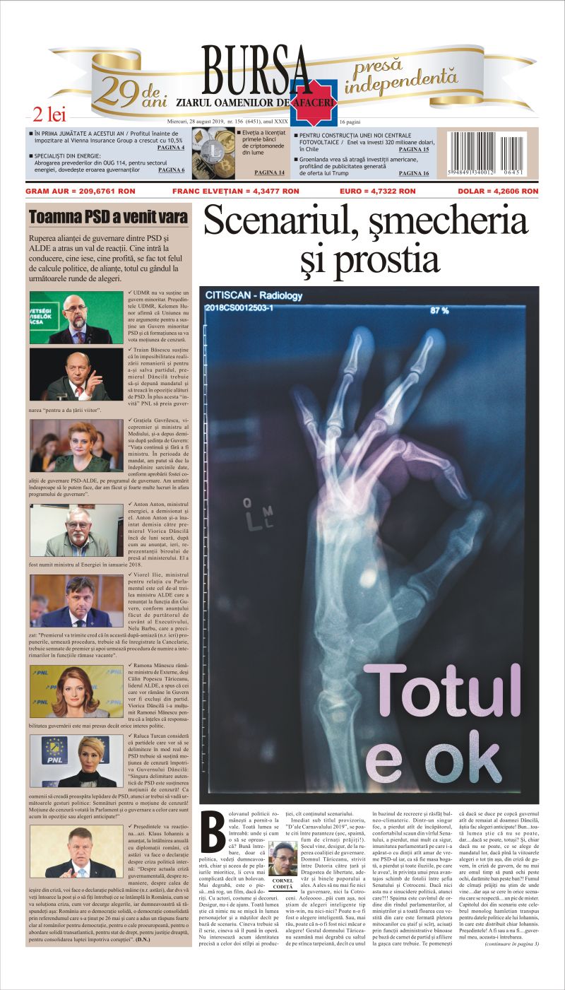 Ediţia din 28.08.2019