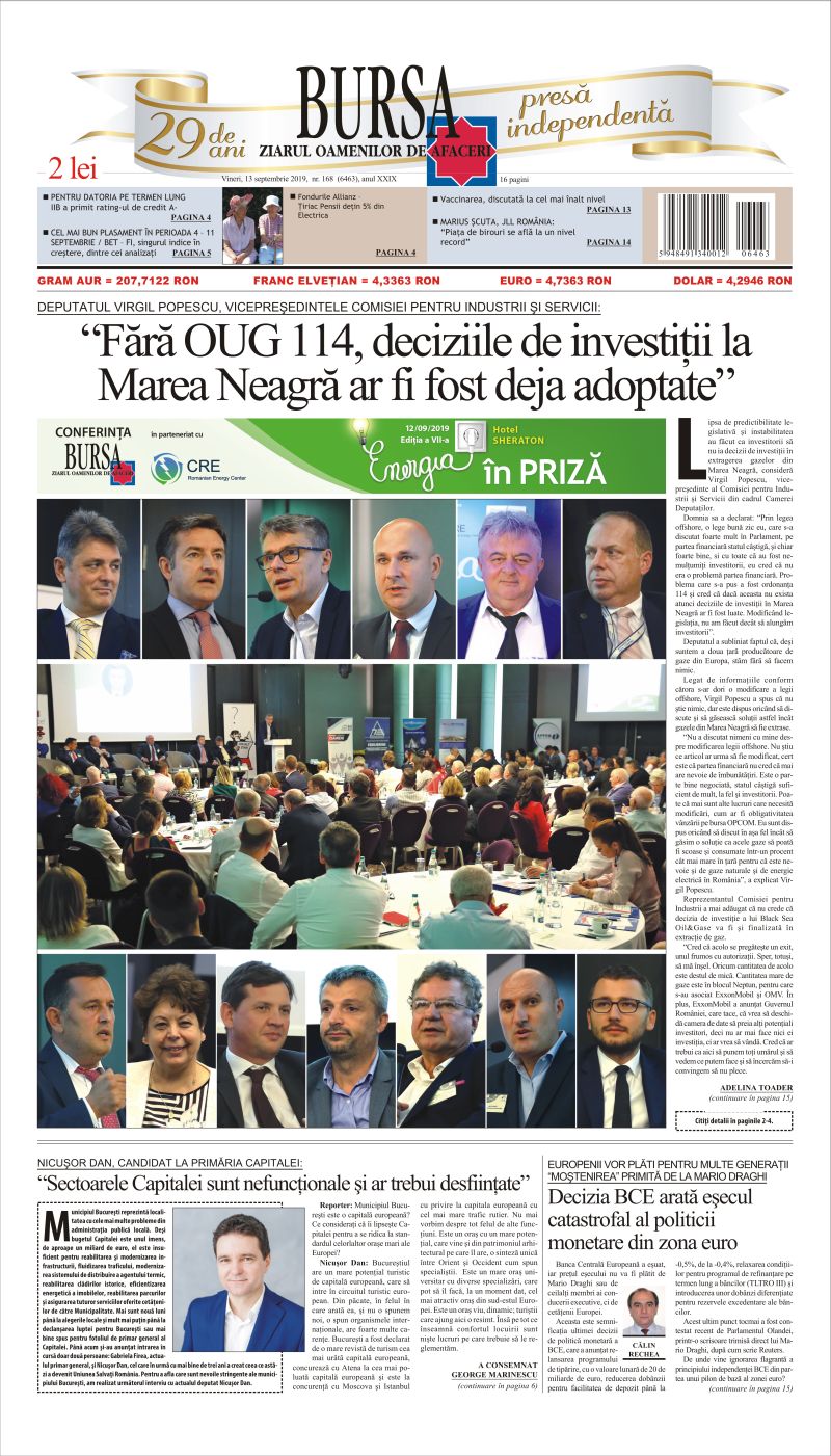Ediţia din 13.09.2019