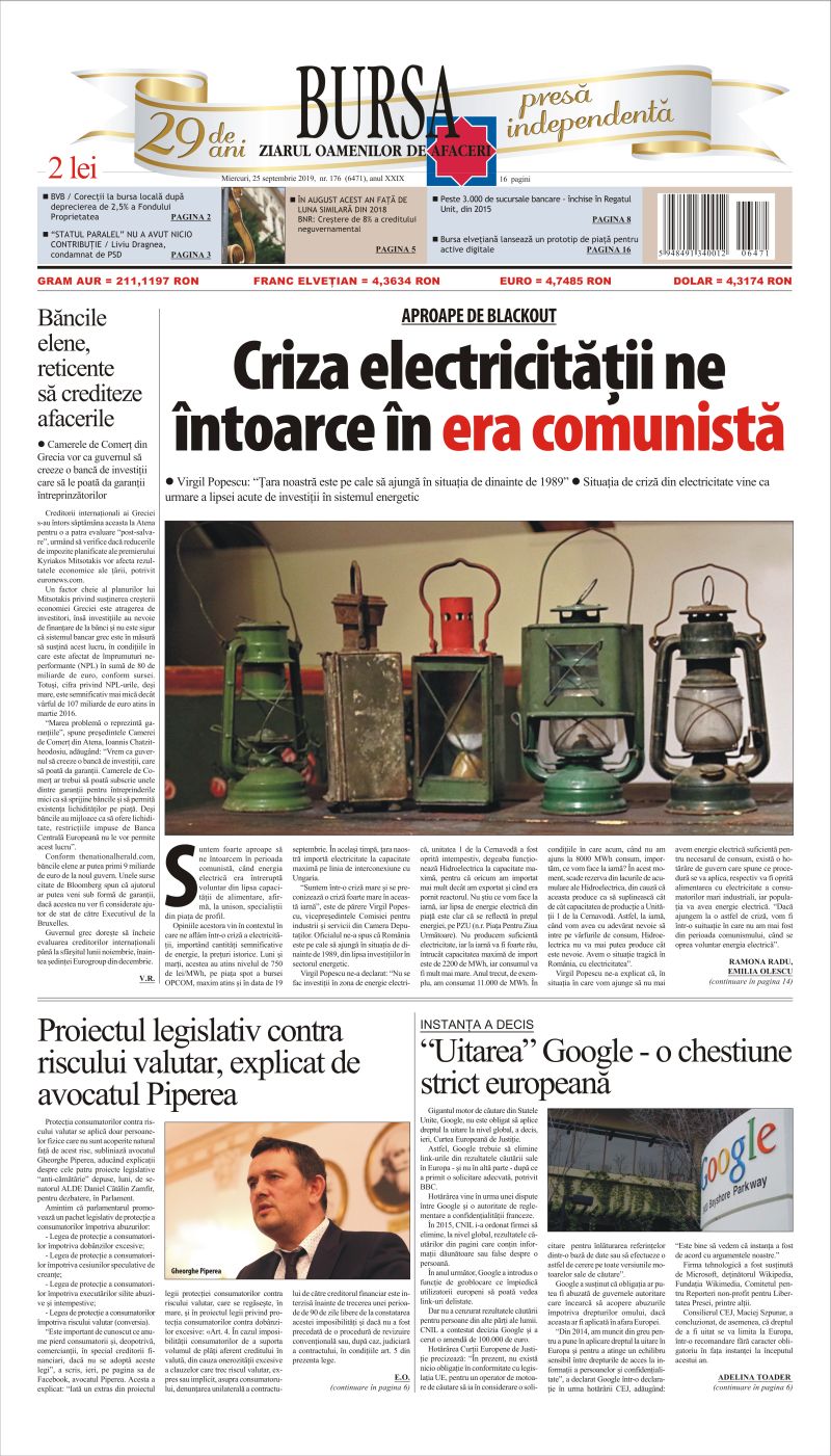 Ediţia din 25.09.2019