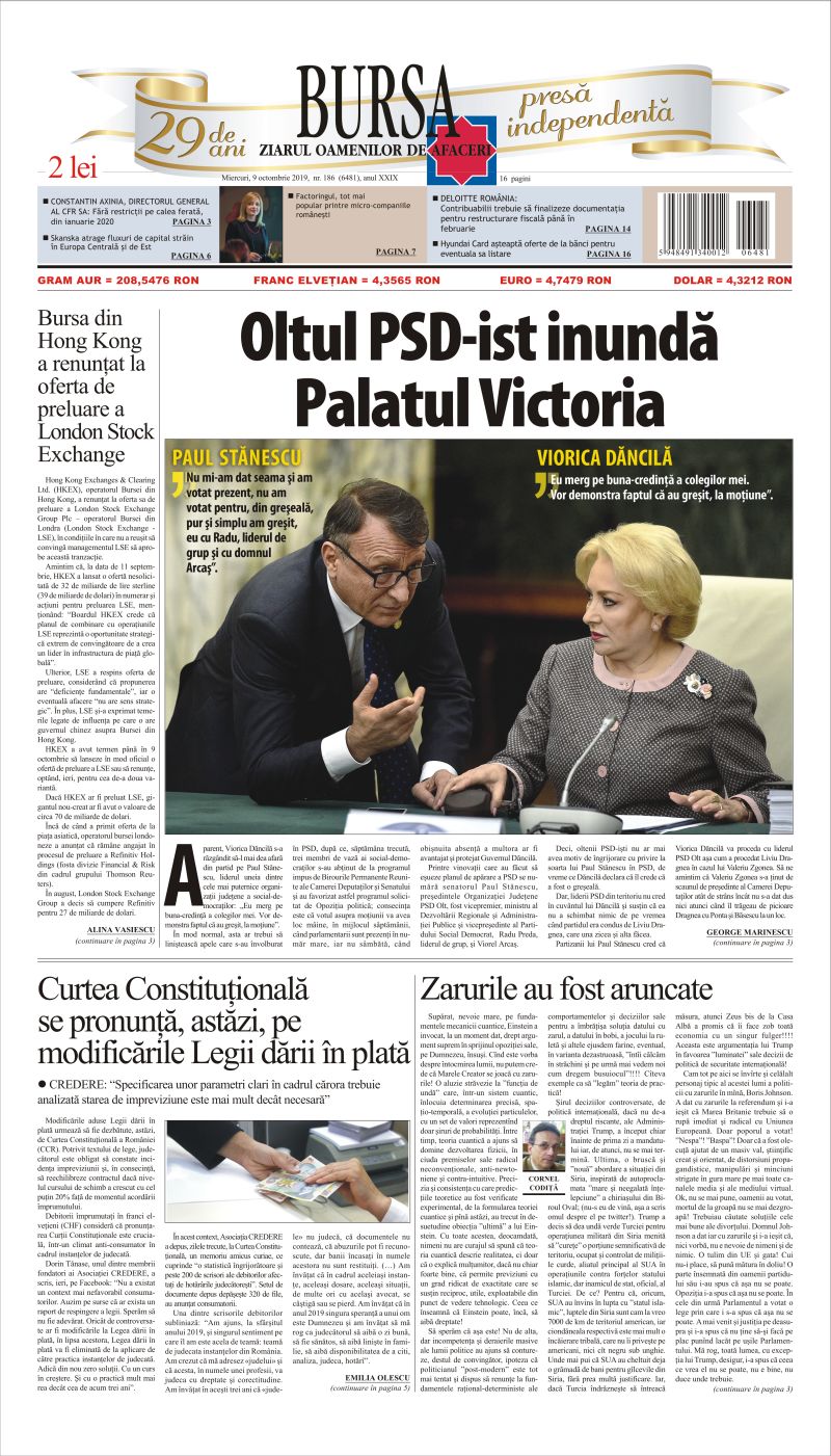 Ediţia din 09.10.2019