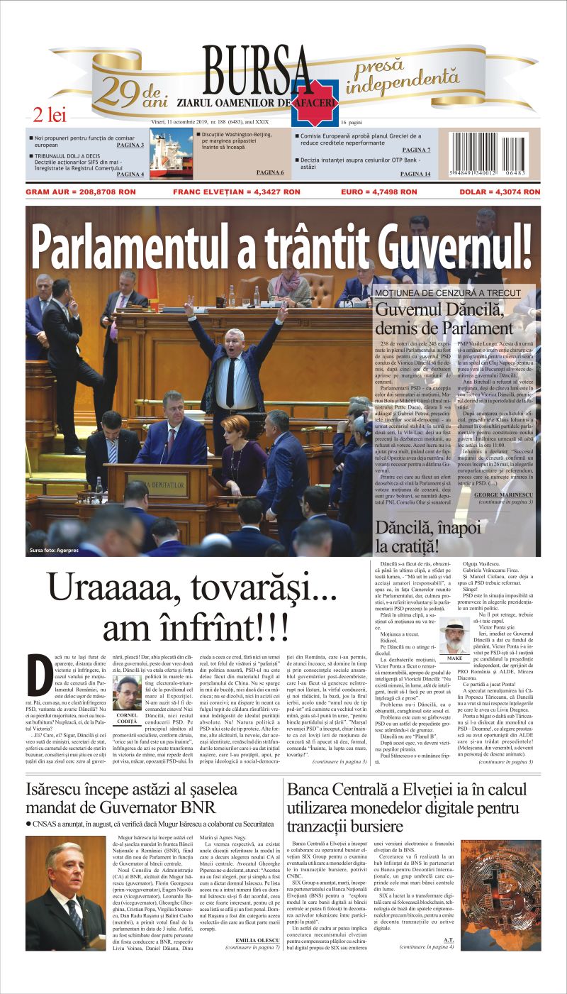Ediţia din 11.10.2019