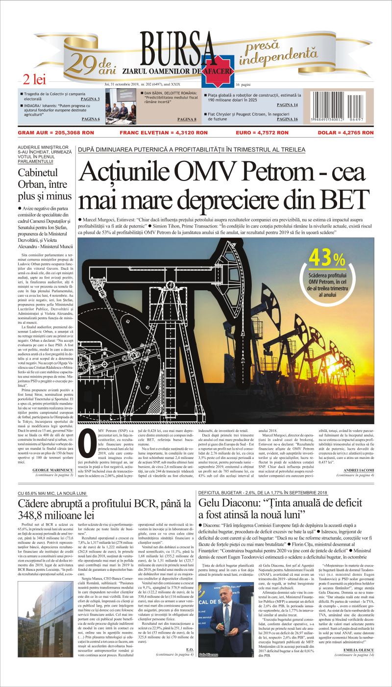 Ediţia din 31.10.2019