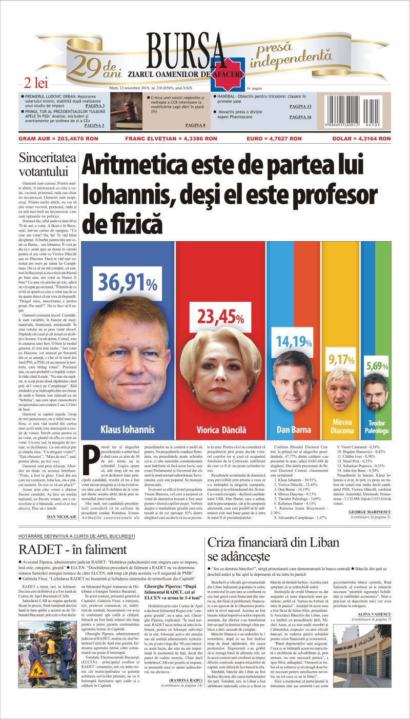 Ediţia din 01.05.2025
