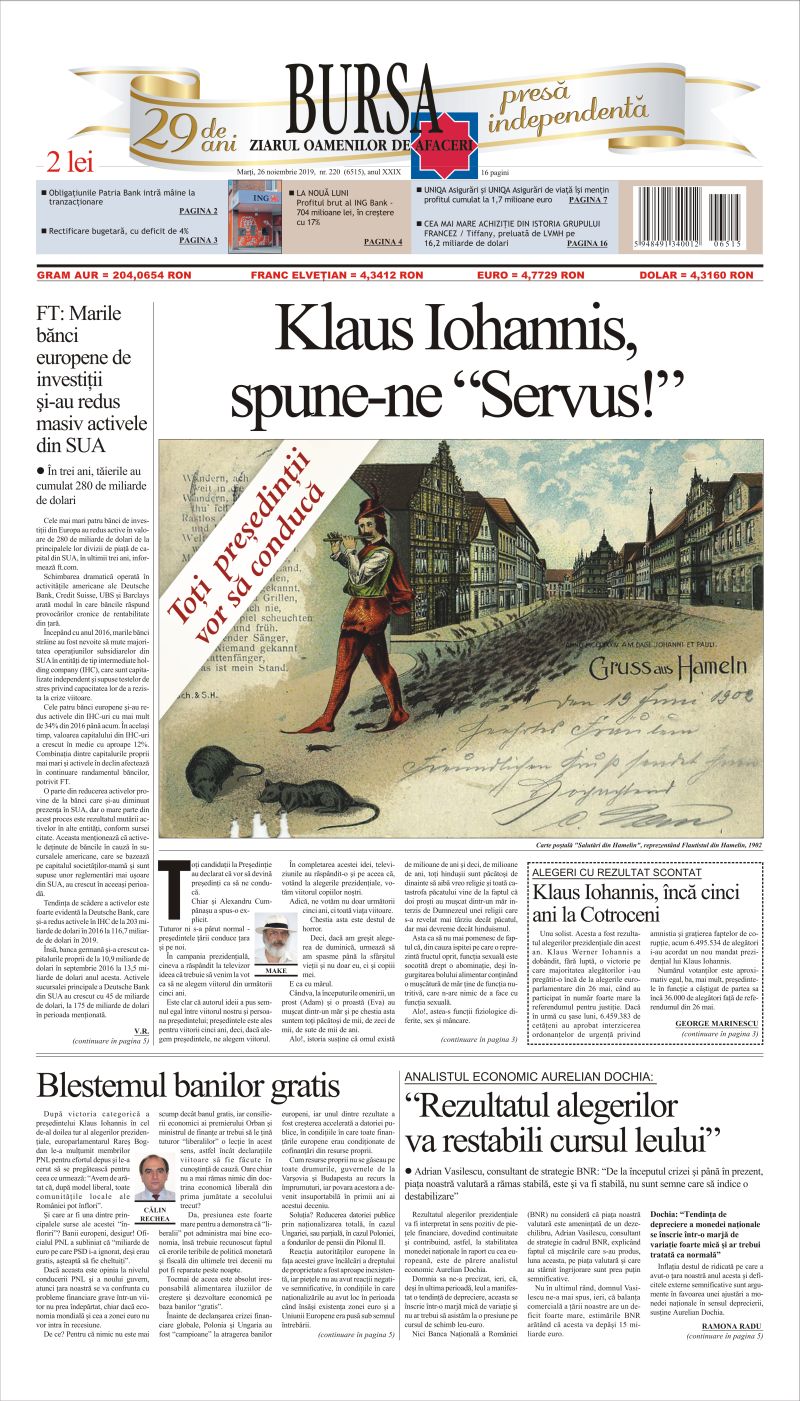 Ediţia din 01.05.2025
