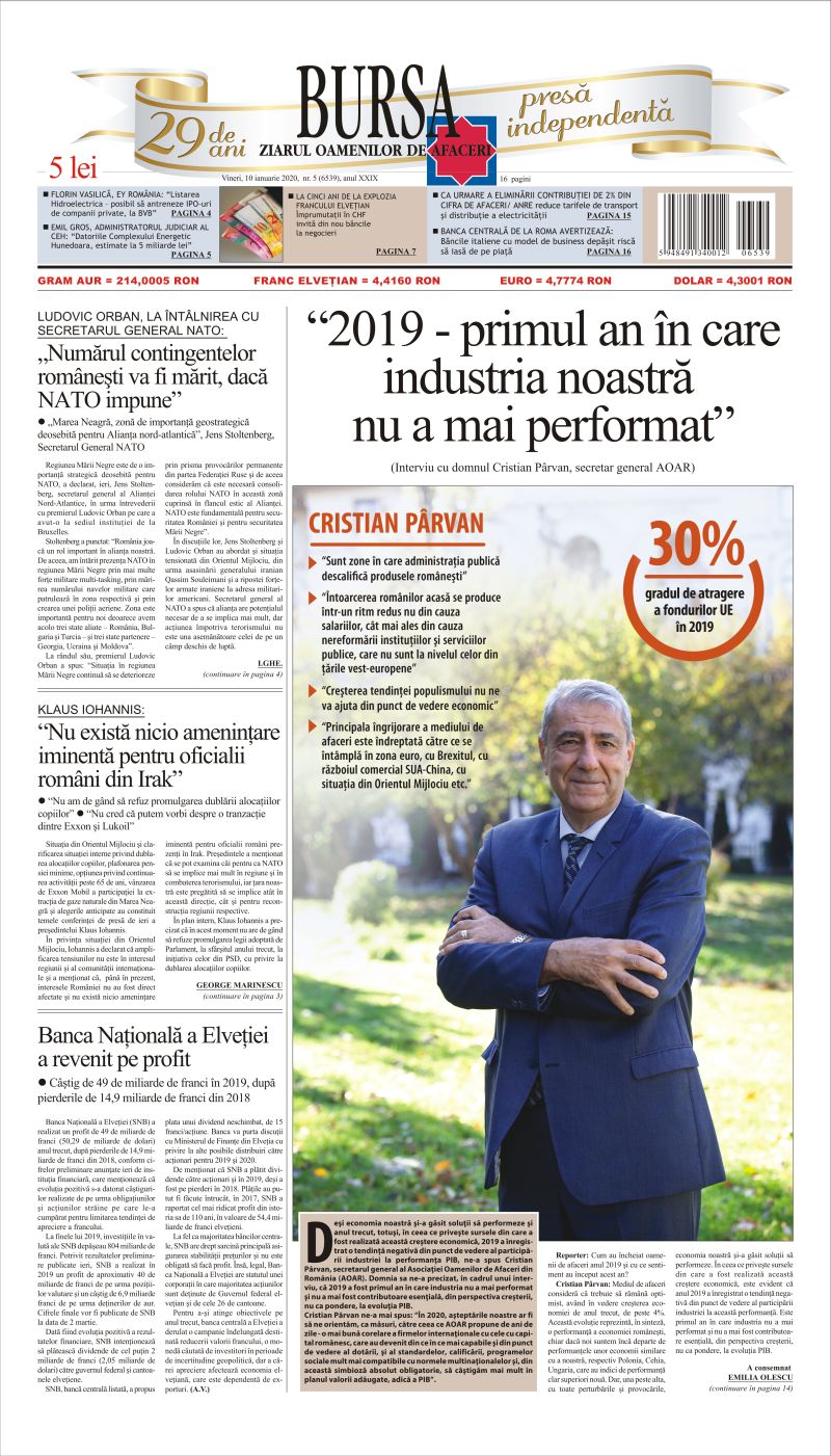 Ediţia din 10.01.2020