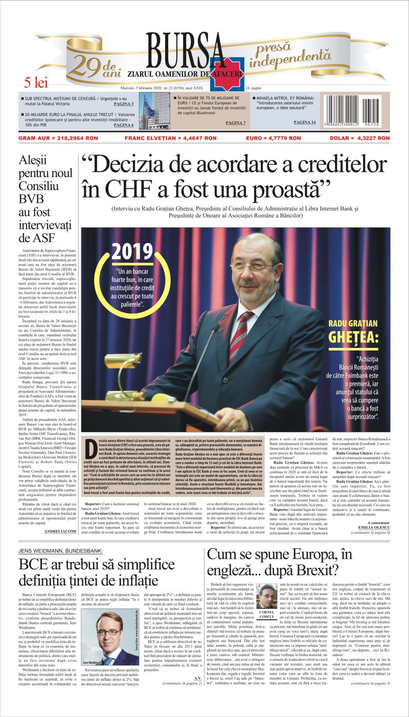 Ediţia din 05.02.2020