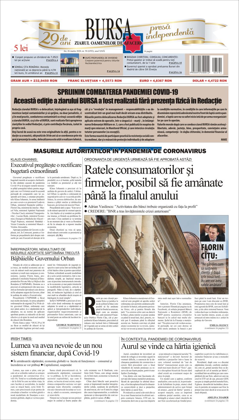 Ediţia din 01.05.2025