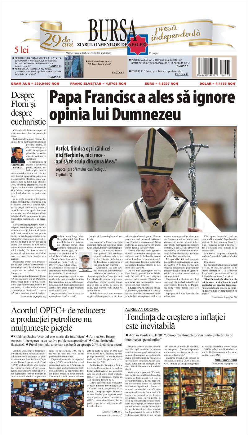 Ediţia din 14.04.2020