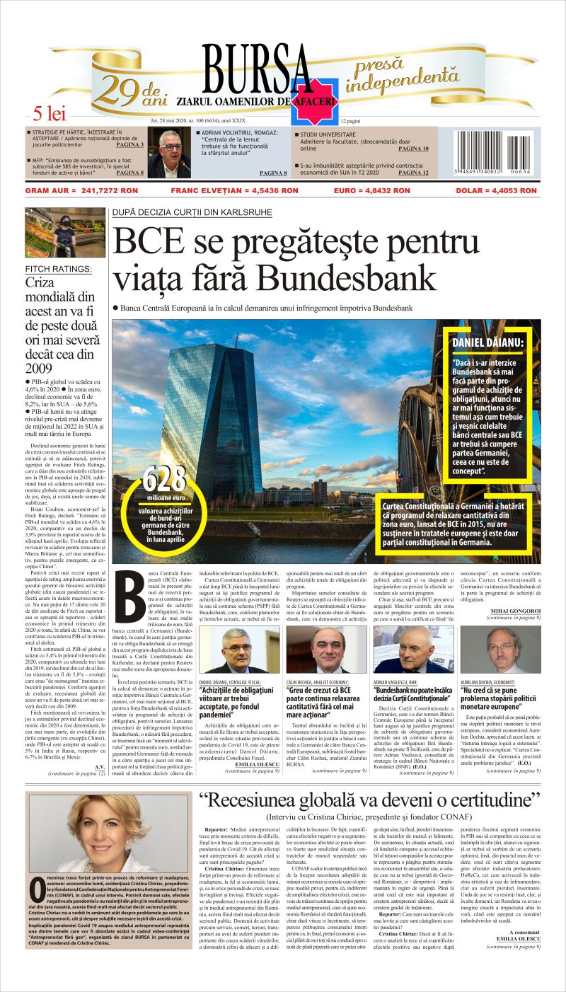 Ediţia din 28.05.2020