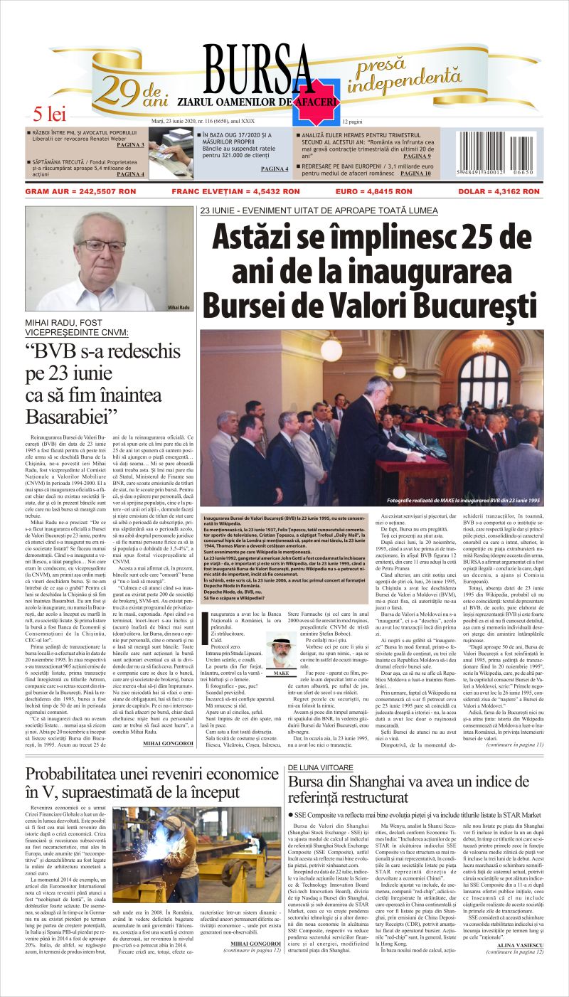 Ediţia din 01.05.2025