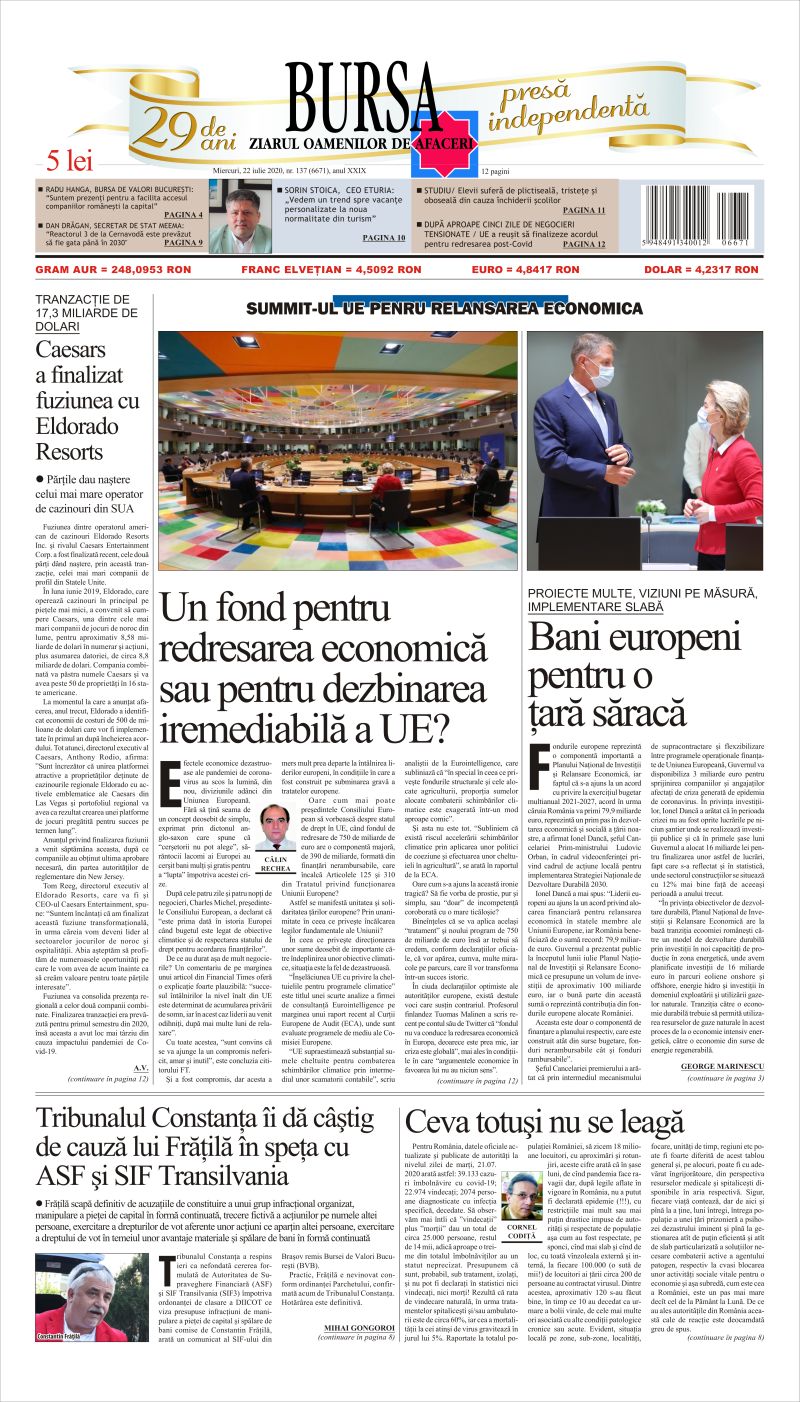 Ediţia din 22.07.2020