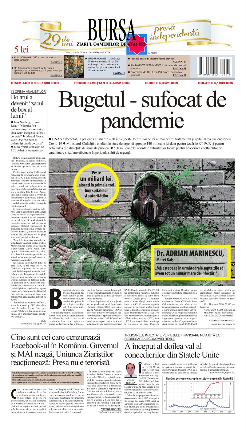 Ediţia din 31.07.2020