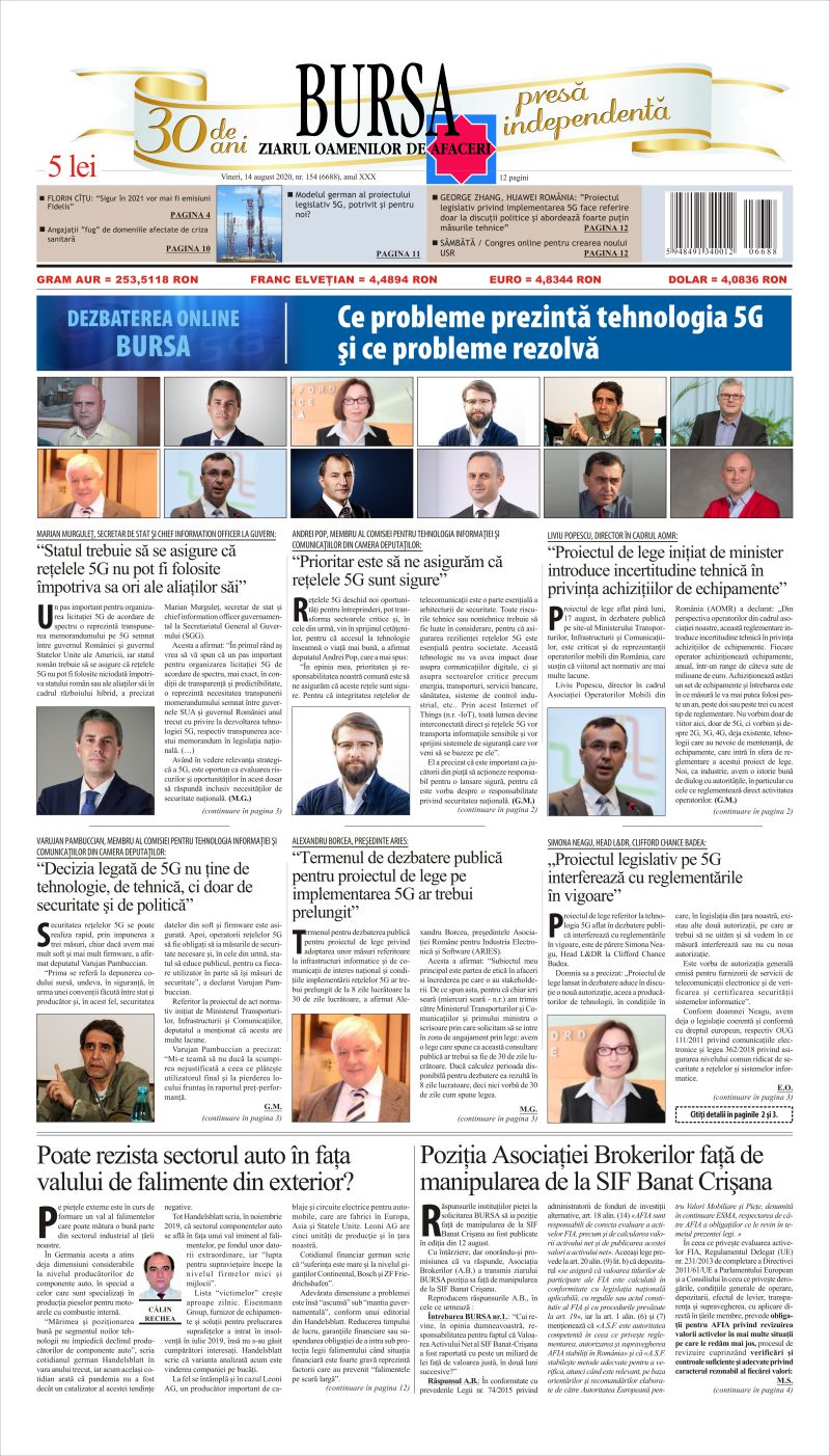 Ediţia din 14.08.2020
