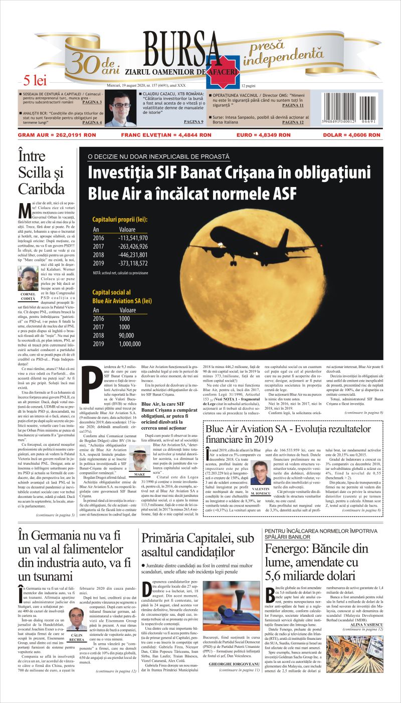 Ediţia din 19.08.2020