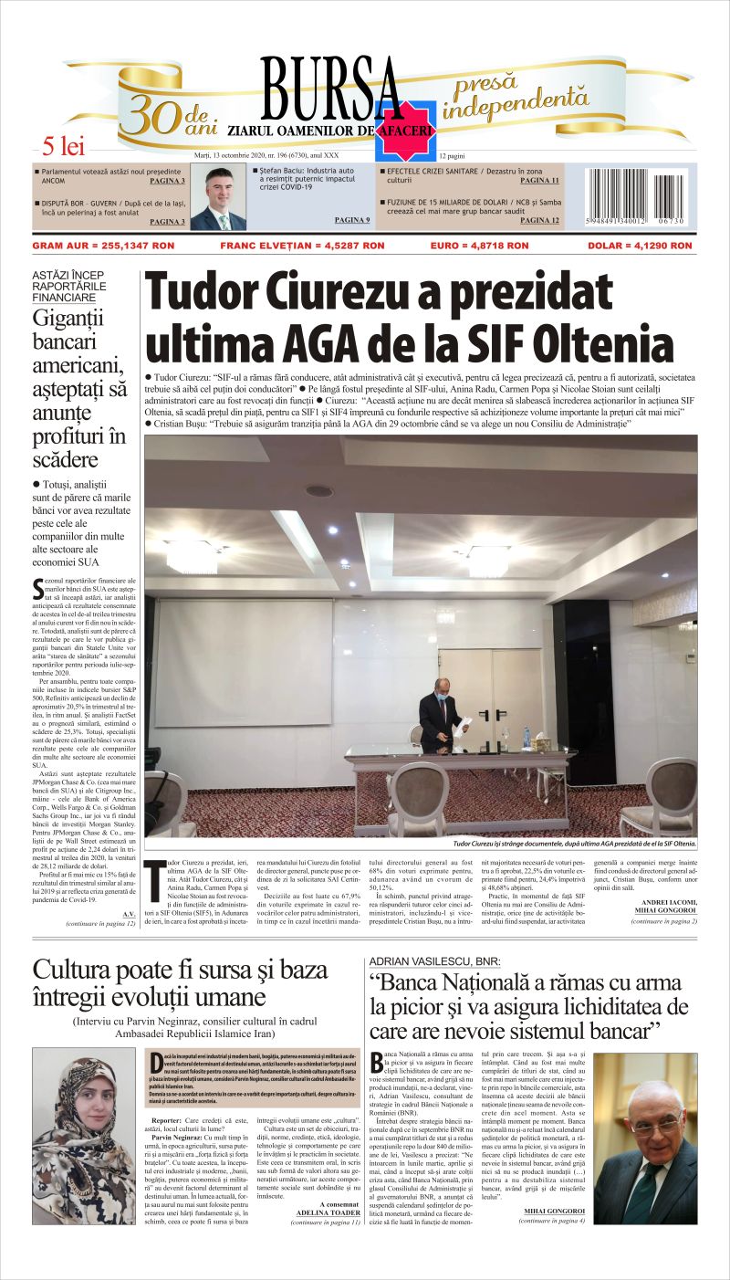 Ediţia din 13.10.2020