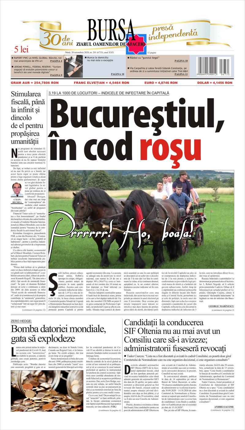 Ediţia din 20.10.2020