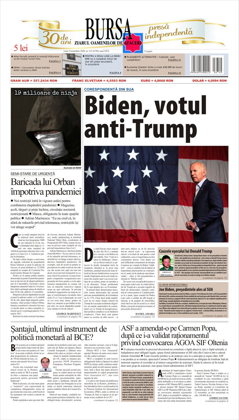 Ediţia din 09.11.2020