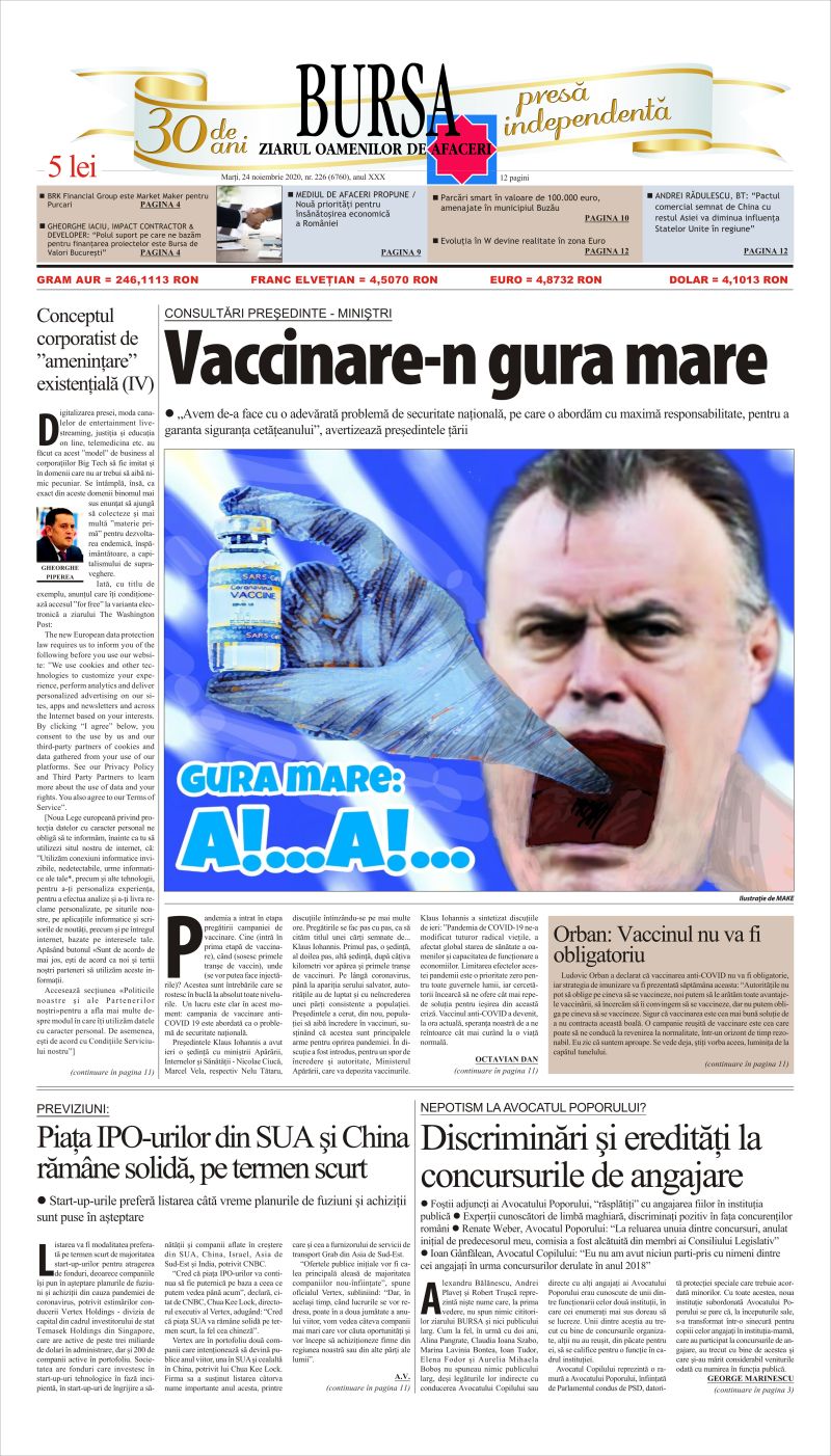 Ediţia din 24.11.2020