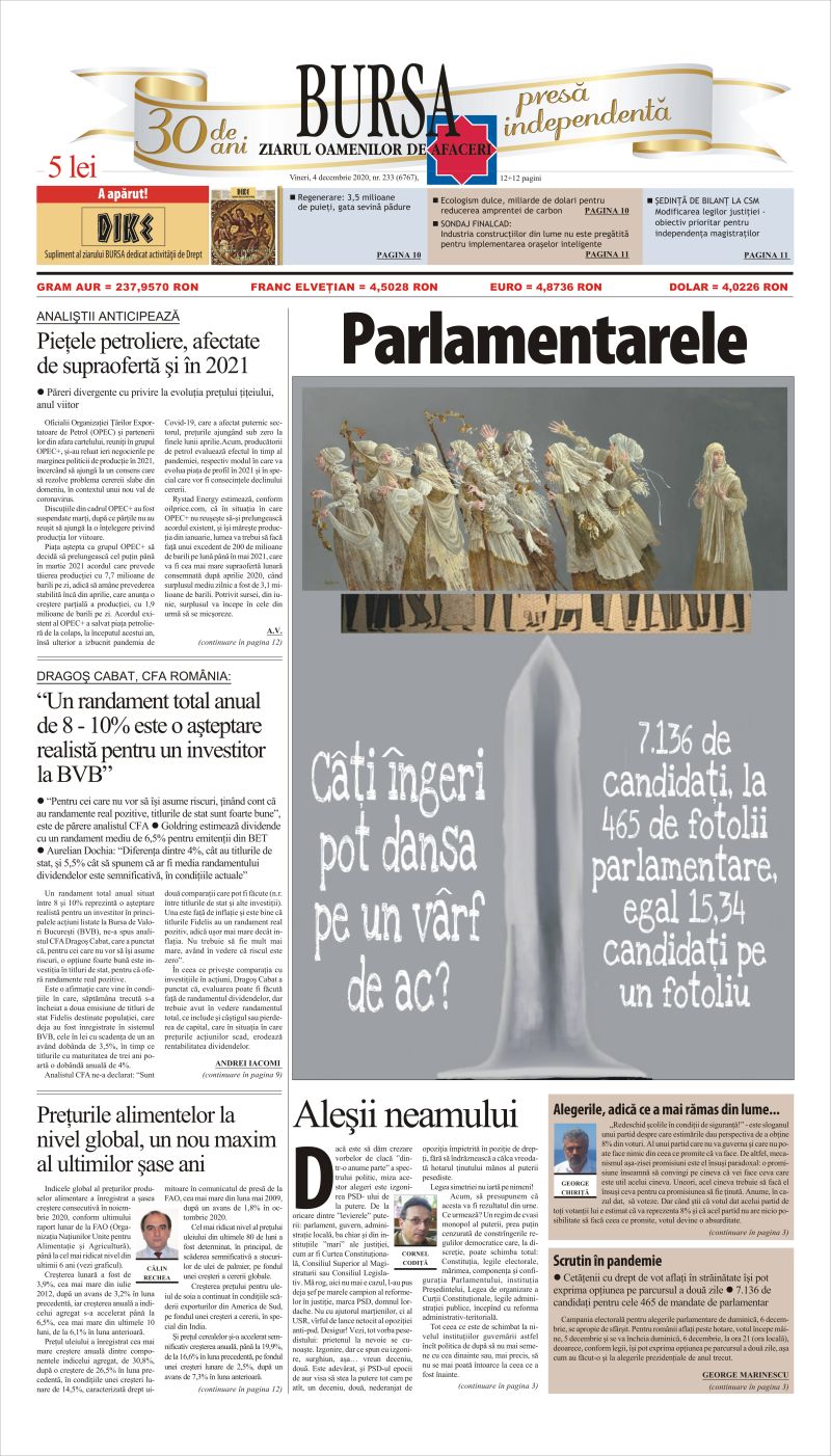 Ediţia din 04.12.2020