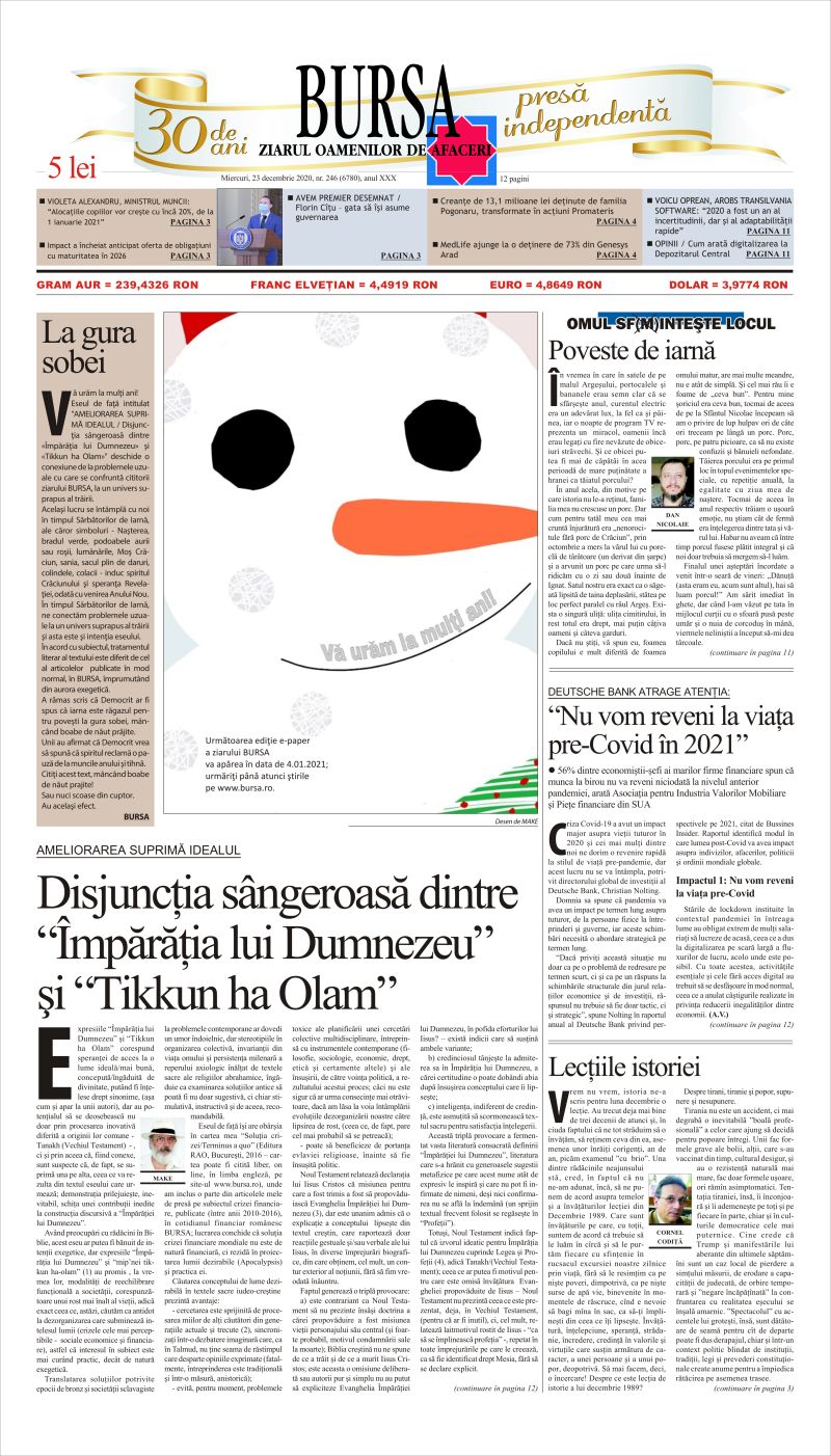 Ediţia din 23.12.2020