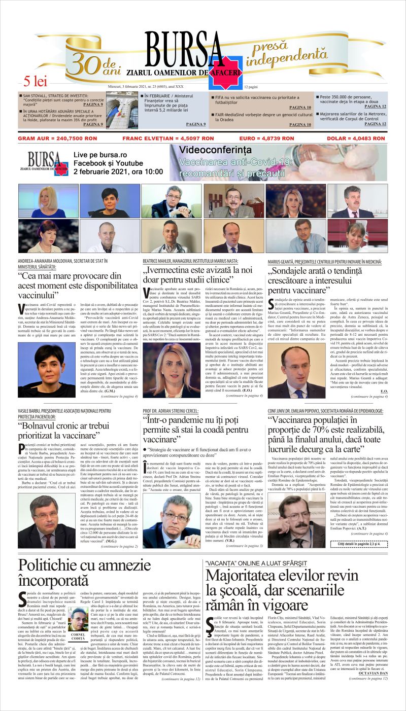 Ediţia din 01.05.2025
