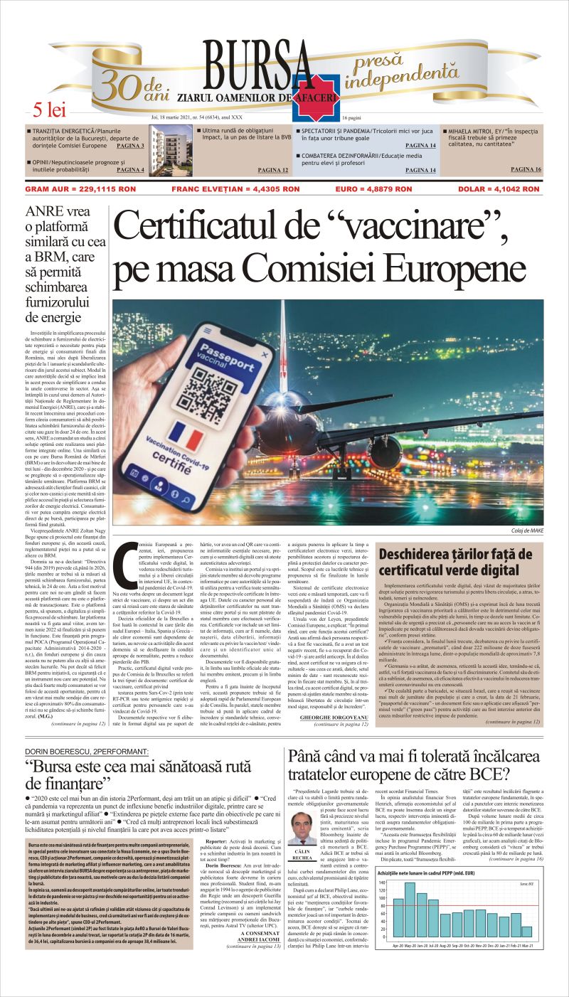 Ediţia din 18.03.2021