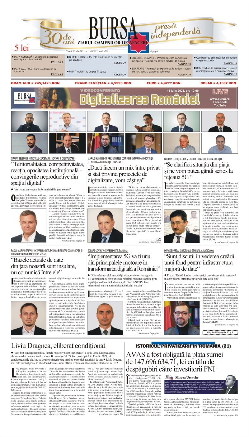 Ediţia din 15.07.2026