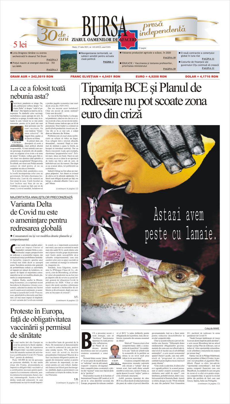 Ediţia din 27.07.2021