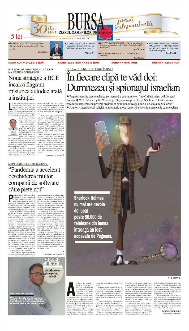 Ediţia din 29.07.2021