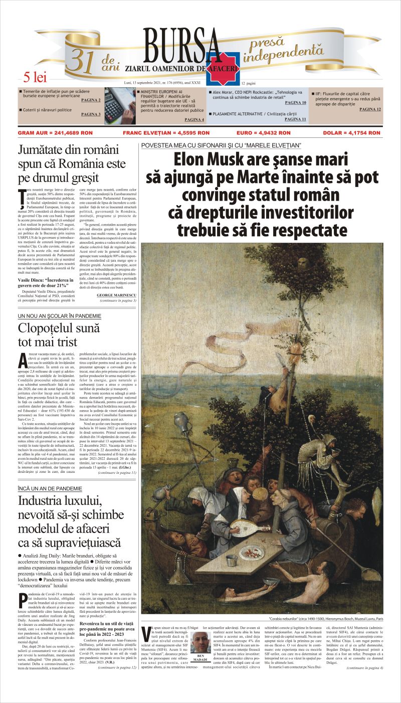 Ediţia din 13.09.2021