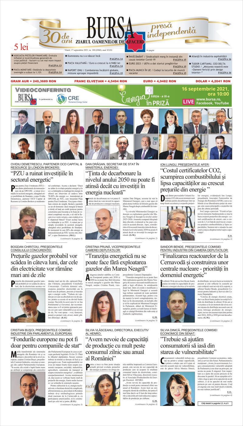 Ediţia din 17.09.2021