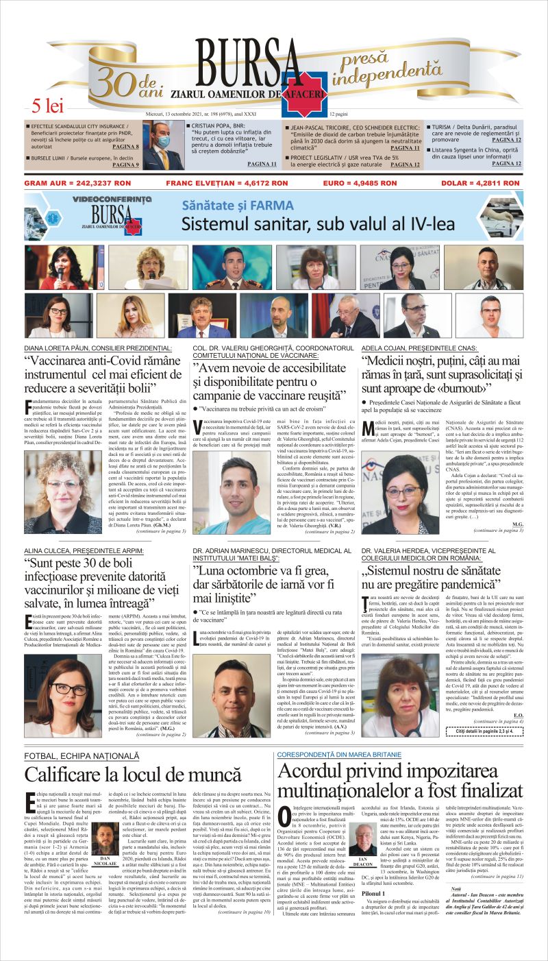 Ediţia din 13.10.2021