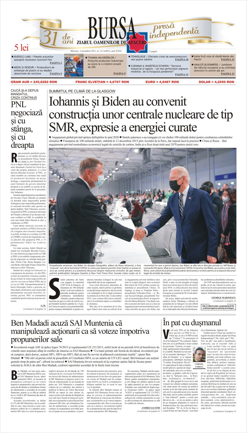 Ediţia din 03.11.2021