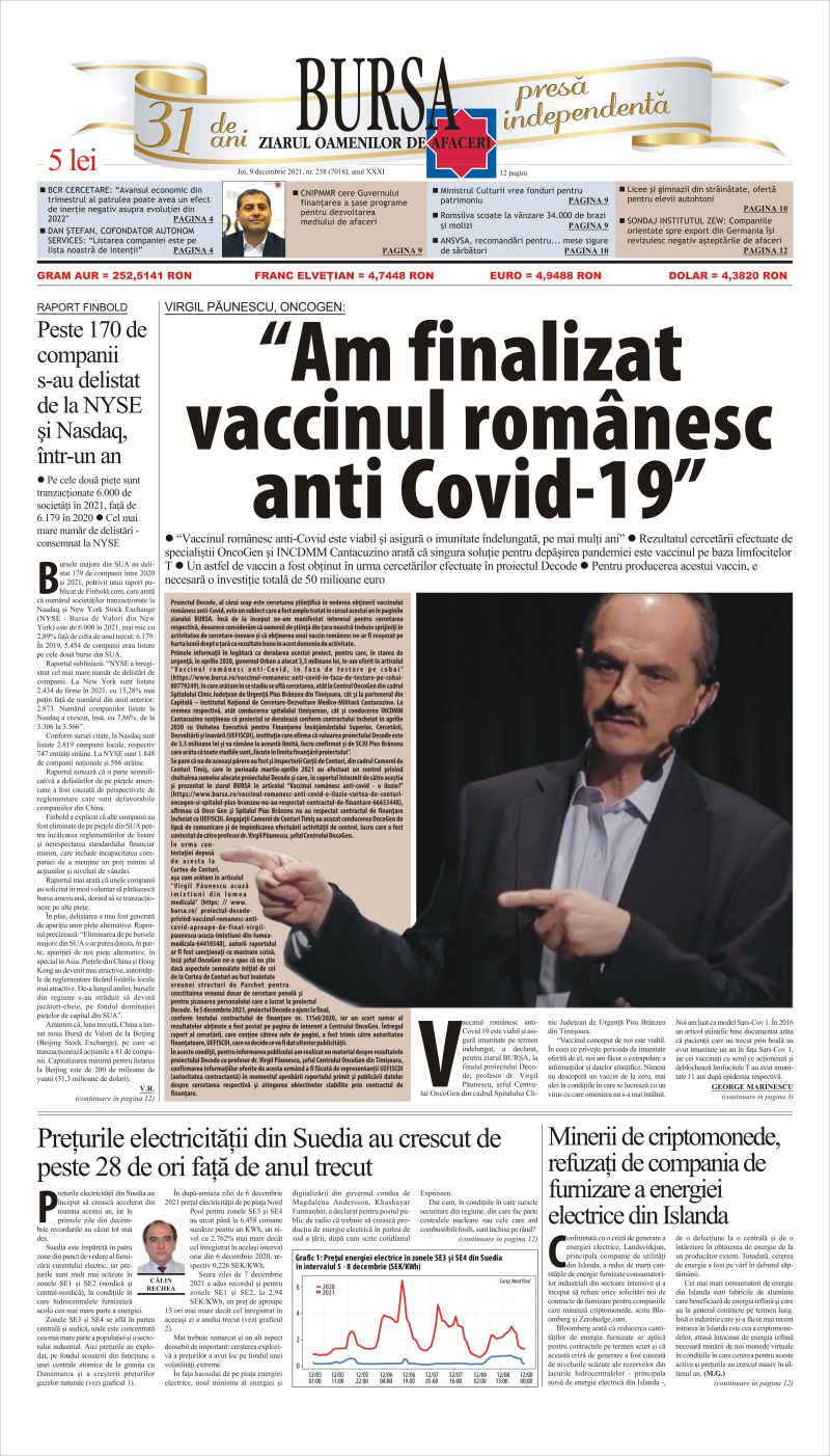 Ediţia din 09.12.2021