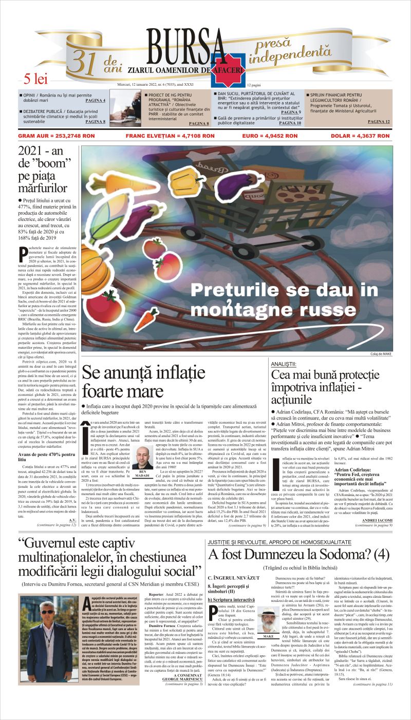 Ediţia din 12.01.2022