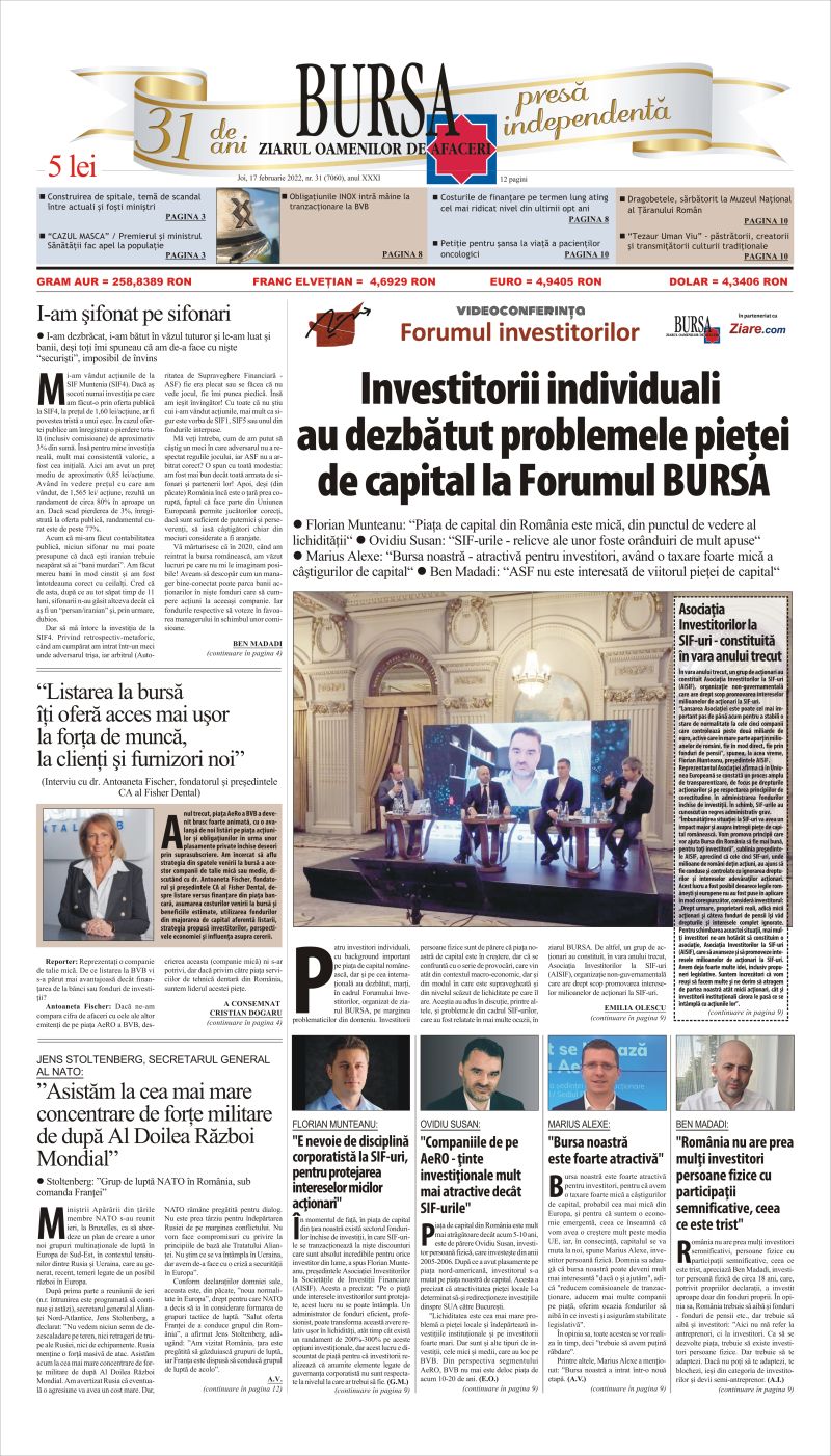 Ediţia din 17.02.2022