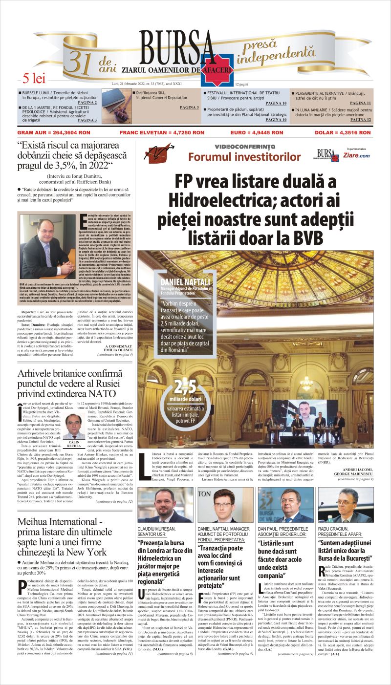 Ediţia din 01.05.2025