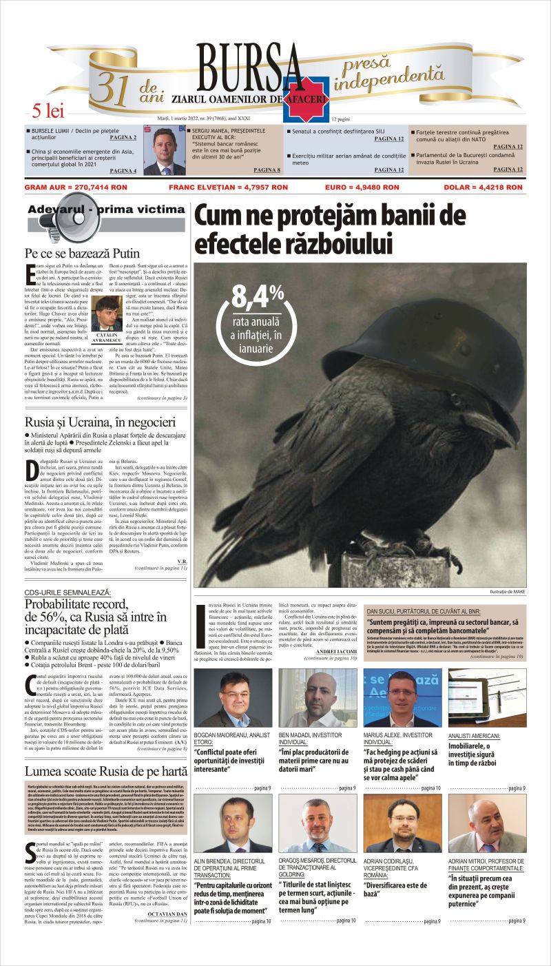 Ediţia din 01.03.2022