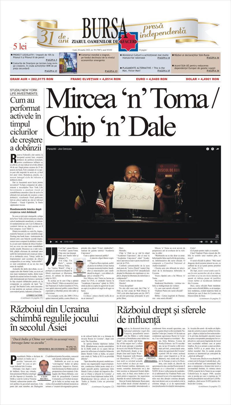 Ediţia din 01.05.2025