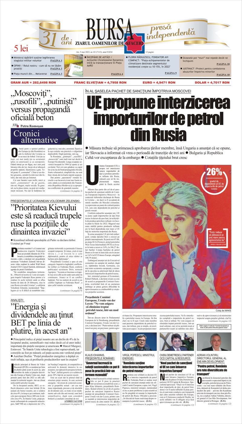 Ediţia din 01.05.2025